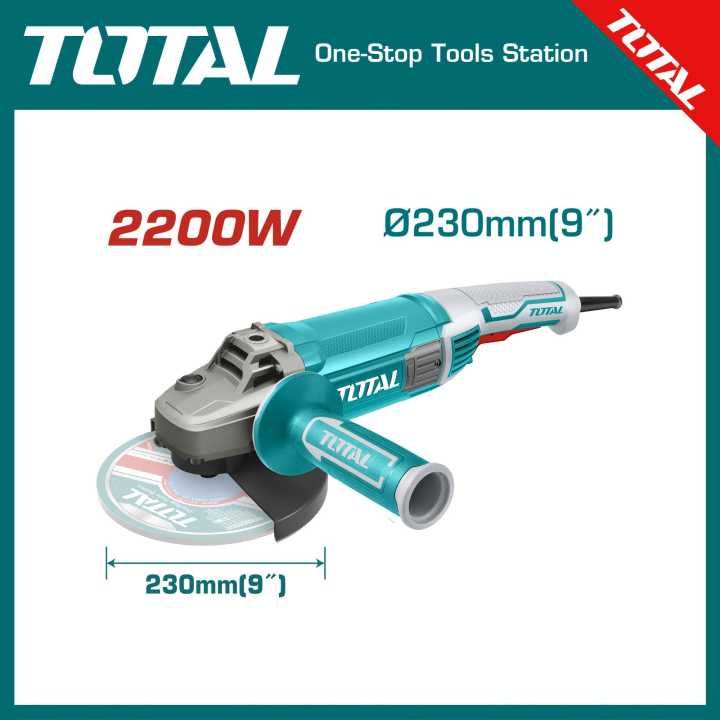 Total Angle grinder 2200W 9"-TG12223026